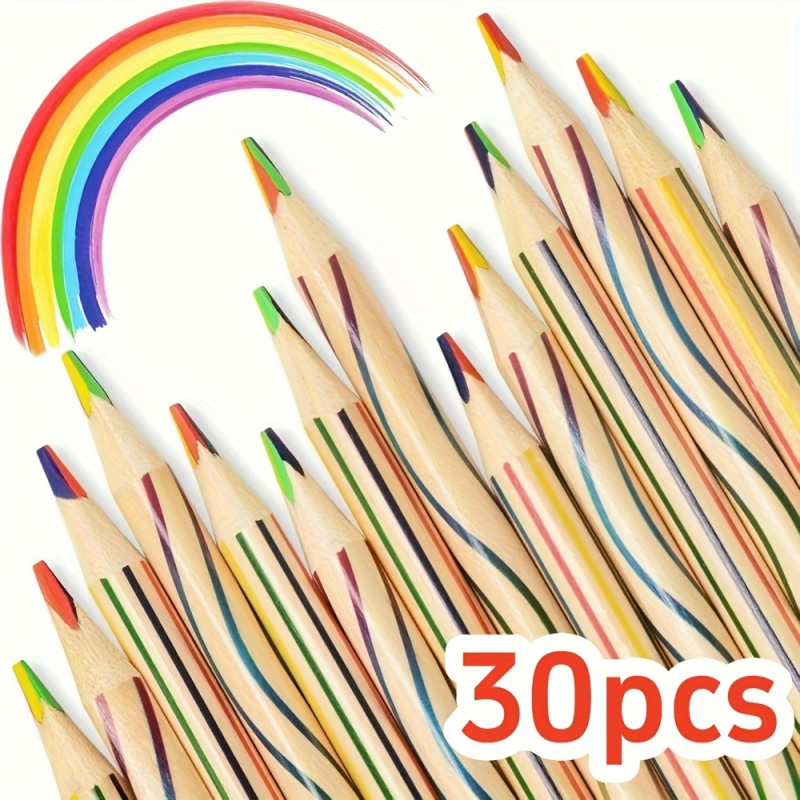 Colored Pencil Professional - 10/20/30 ปากกาเรนโบว์ สำหรับใช้งานทางศิลปะระดับมืออาชีพ ดินสอสี 7 สี