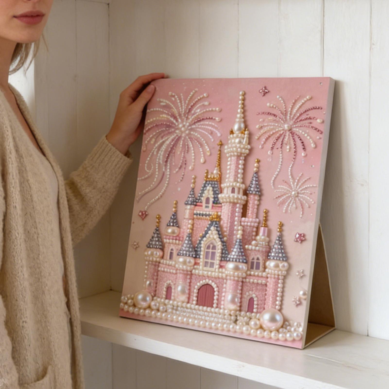 Art Craft Gifts For Adults - ชุดวาดภาพด้วยไข่มุก DIY งานฝีมือประดับลูกปัด สำหรับผู้ใหญ่ ผู้เริ่มต้น ตกแต่งบ้าน