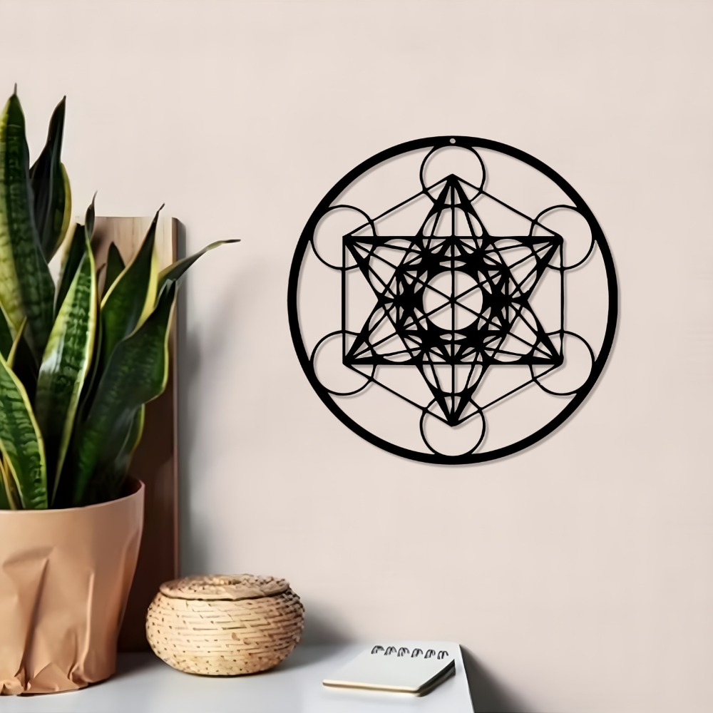 Art & Craft Paper Ideas - CIFBUY งานศิลปะติดผนังเหล็กรูปดาวเดวิด ประติมากรรมโลหะ ป้ายแขวนกันสนิม ตกแต่งบ้าน รั้ว