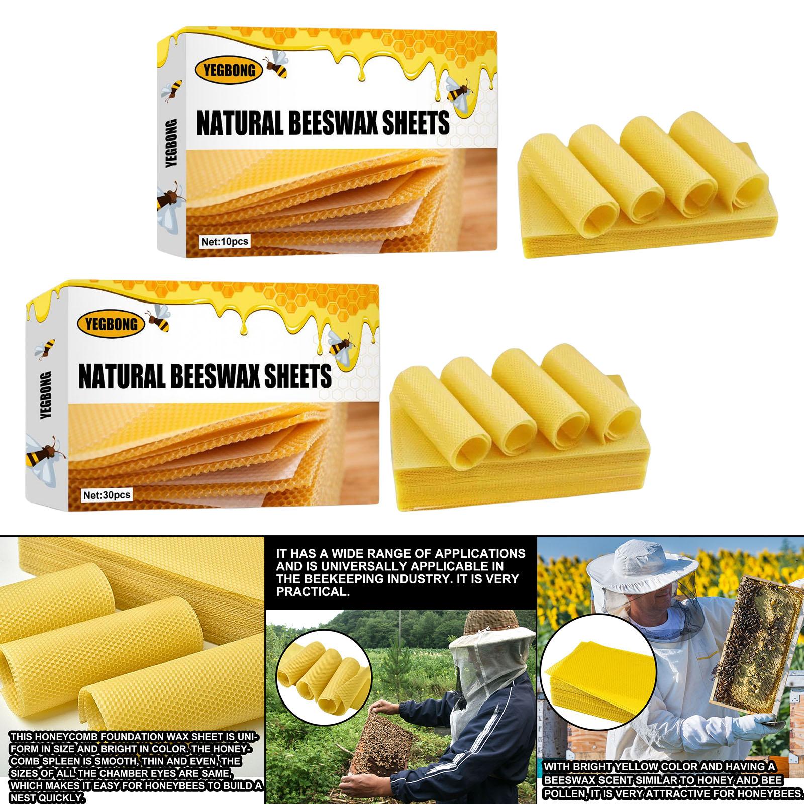 Candle Making Wax - แผ่นรังผึ้งขี้ผึ้งธรรมชาติสำหรับผู้เลี้ยงผึ้ง ใช้สำหรับทำเทียน DIY และงานฝีมือ