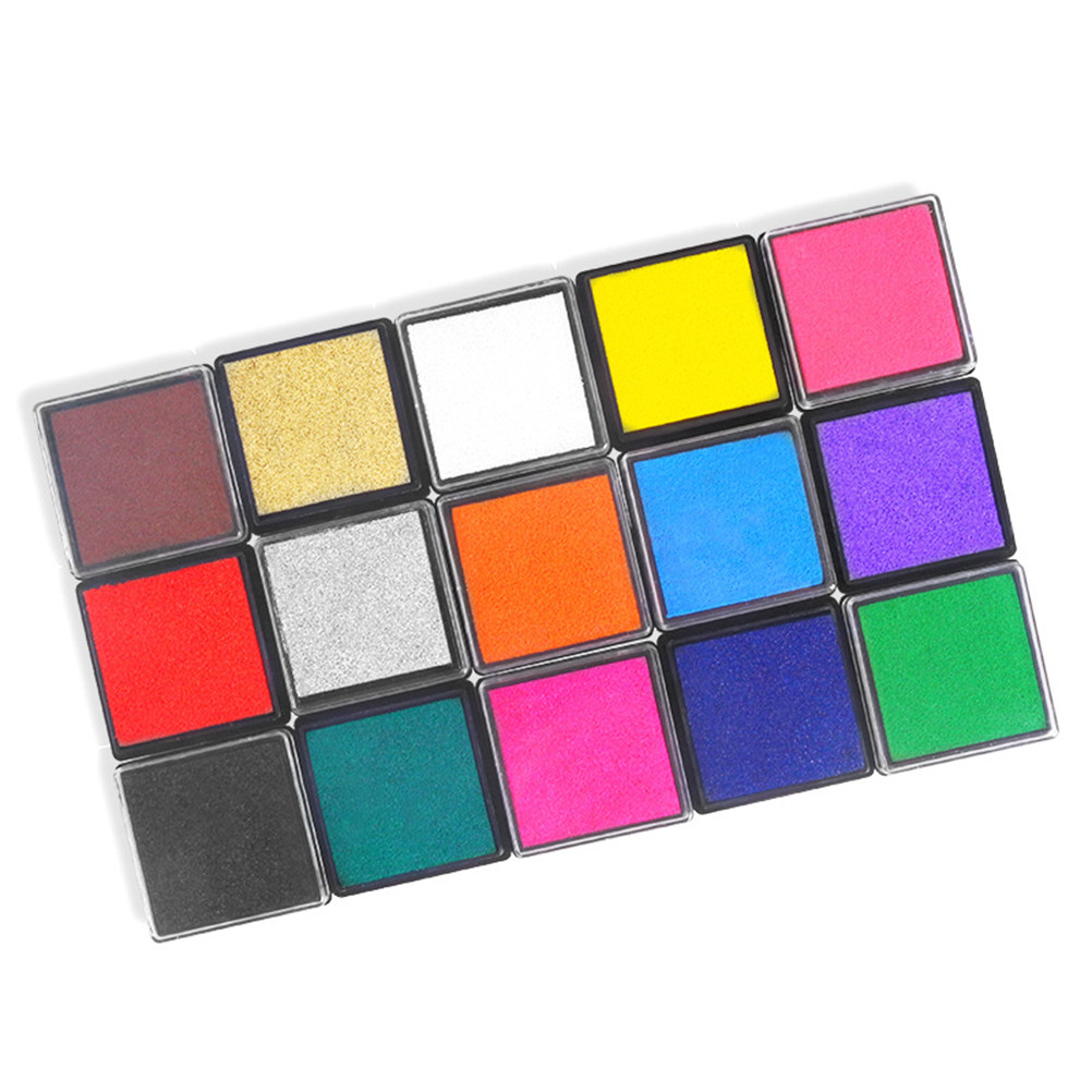 Art Craft Easy With Paper - 1 ชุด 15 สี - หมึกนิ้วละลายน้ำได้