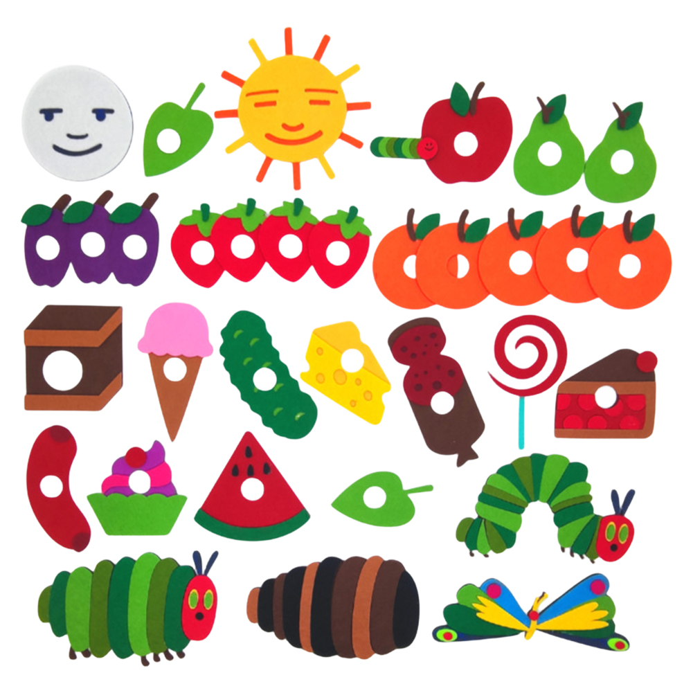 Art Craft For Preschoolers - หนอนน้อยจอมตะกละ ของเล่น หนังสือภาพภาษาอังกฤษ อุปกรณ์การสอน ของเล่นผ้าสักหลาด ของเล่นตุ๊กตาสัตว์นุ่ม