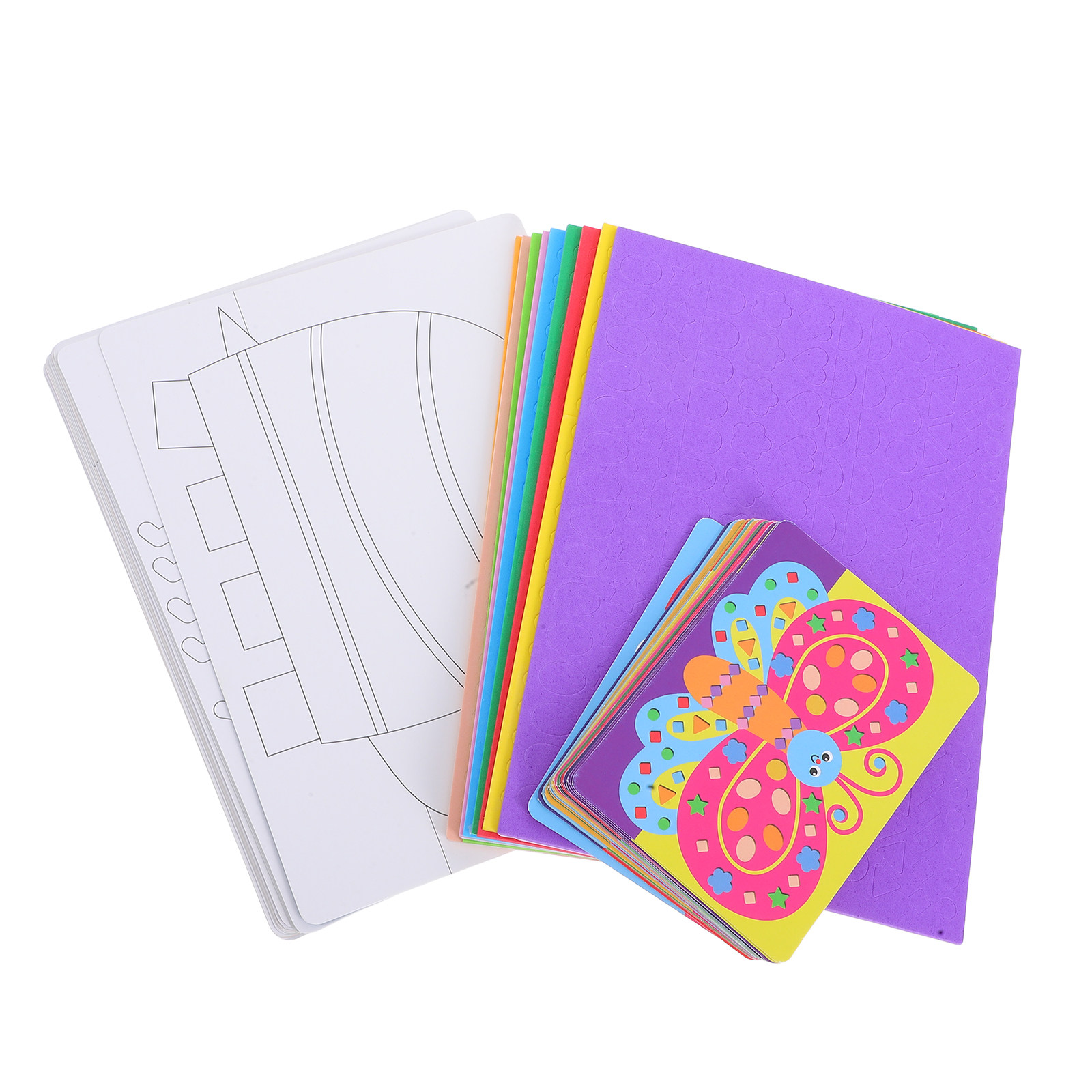 Art Craft Activities For Preschoolers - ชุดสติ๊กเกอร์ 3D DIY 1 ชุด ลายสัตว์น่ารัก