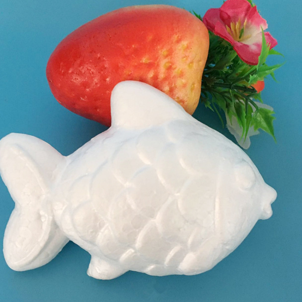 Art Craft Activities For Preschoolers - ปลาโฟมสีขาว 10 ชิ้น ขนาด 11 ซม.