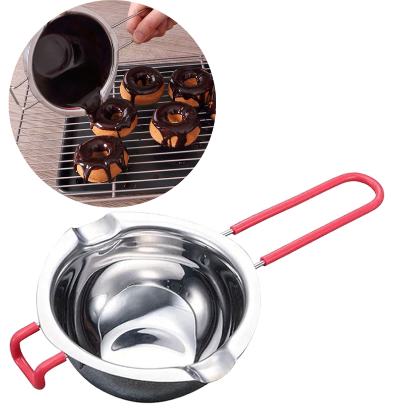 Candle Making Wax - สแตนเลสสตีลขี้ผึ้งละลายหม้อยาวเทียนหอมสบู่ช็อกโกแลตเนยสบู่แฮนด์เมดทํา Supply DIY หัตถกรรมเครื่องมือ
