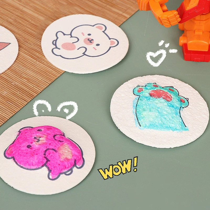 Art Craft Board - 3D Magic Puffy โฟมเนื้อภาพวาดกระดาษสําหรับเด็ก DIY Drawing