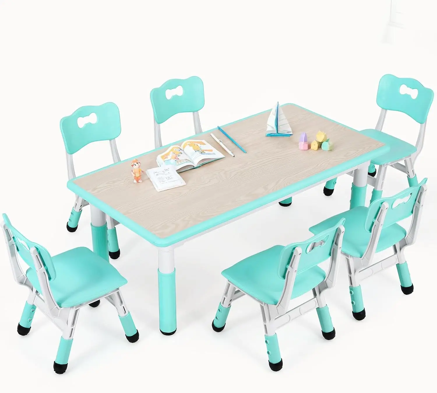 ชุดโต๊ะและเก้าอี้สำหรับเด็ก 6  - Art Craft For Preschoolers บทวิจารณ์และราคา