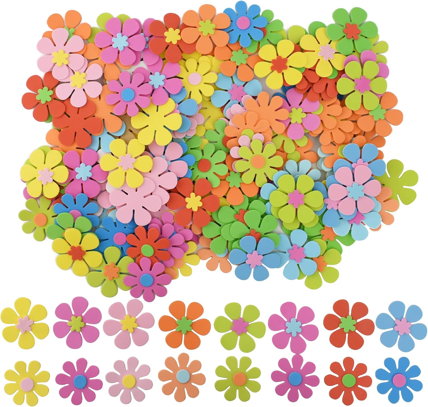 สติกเกอร์รูปดอกไม้โฟม 160 ชิ้น - Art Craft Handmade บทวิจารณ์และราคา