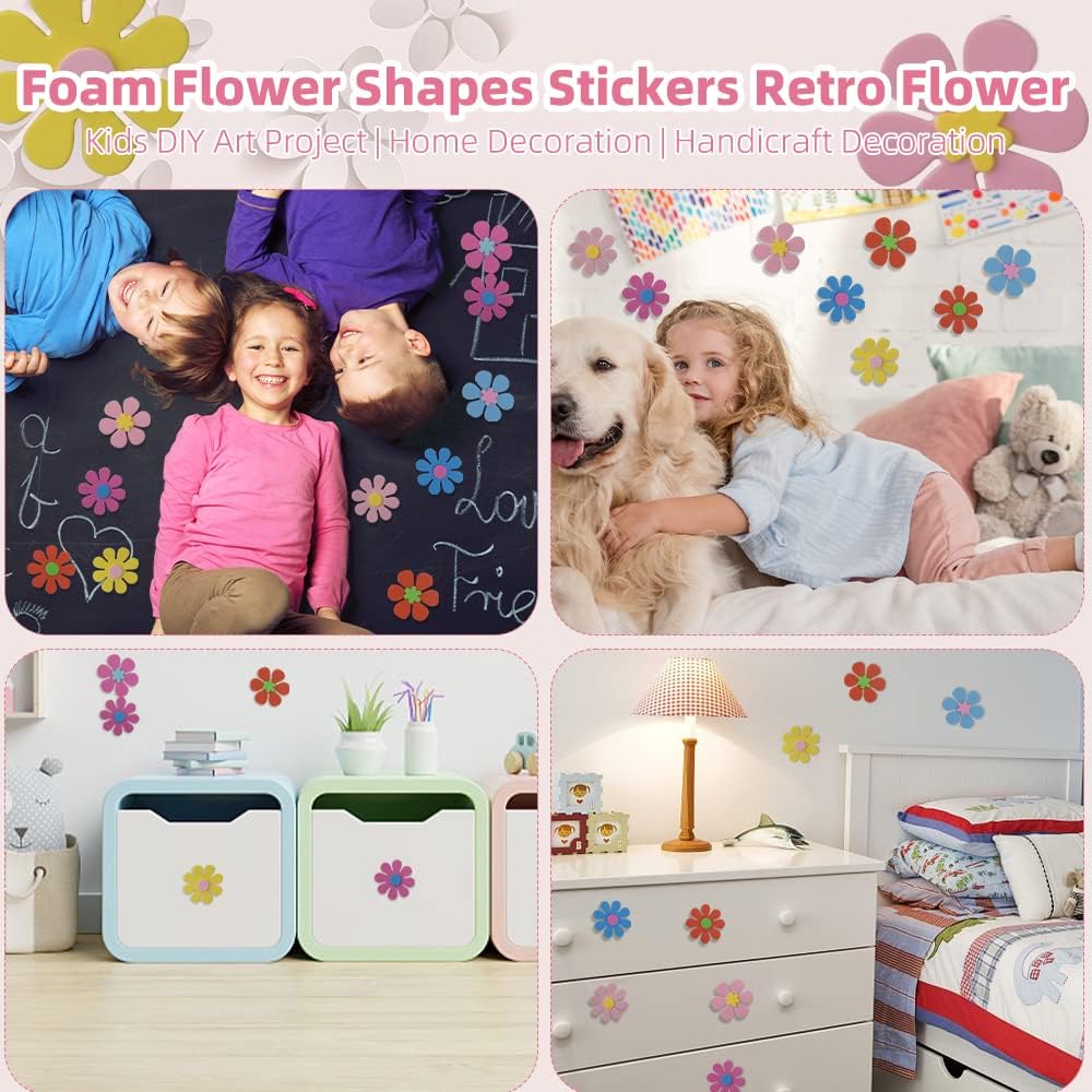 สติกเกอร์รูปดอกไม้โฟม 160 ชิ้น - Art Craft Handmade บทวิจารณ์และราคา