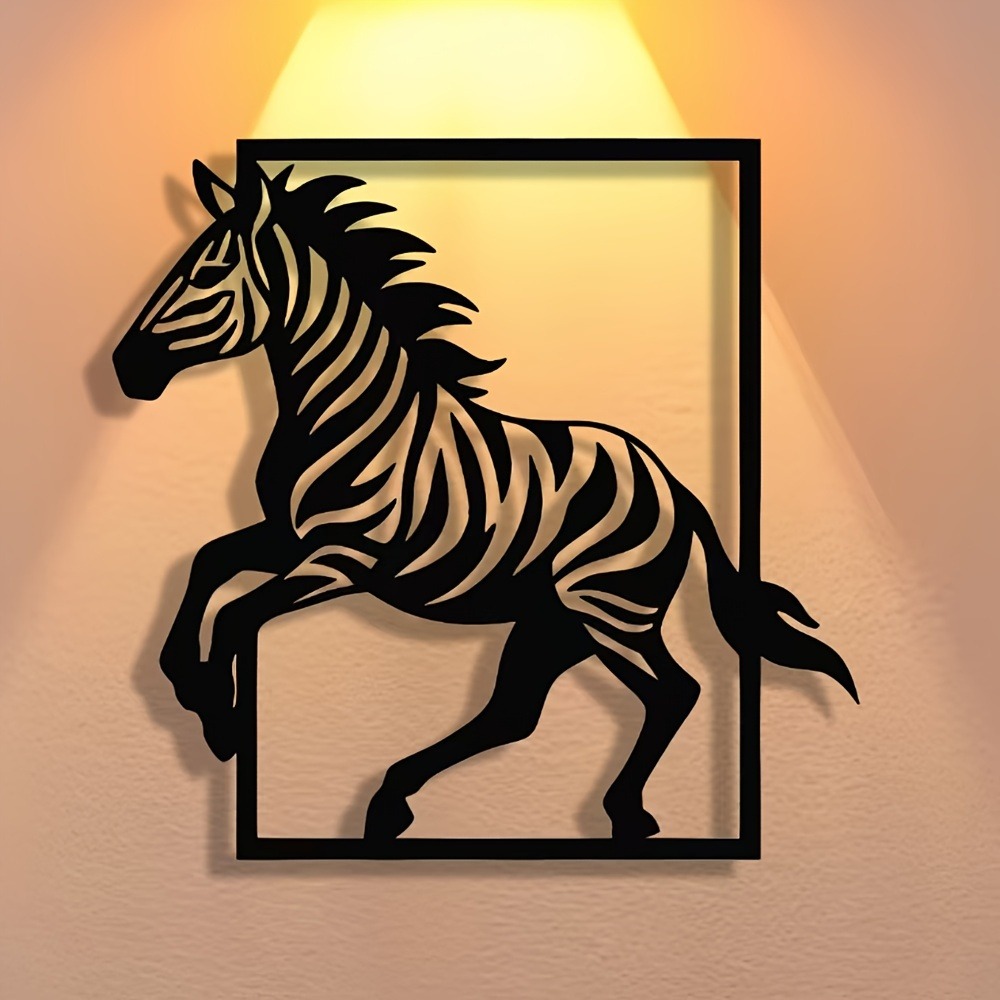 CIFBUY งานศิลปะติดผนังโลหะ รูป - Art Craft Zebra บทวิจารณ์และราคา
