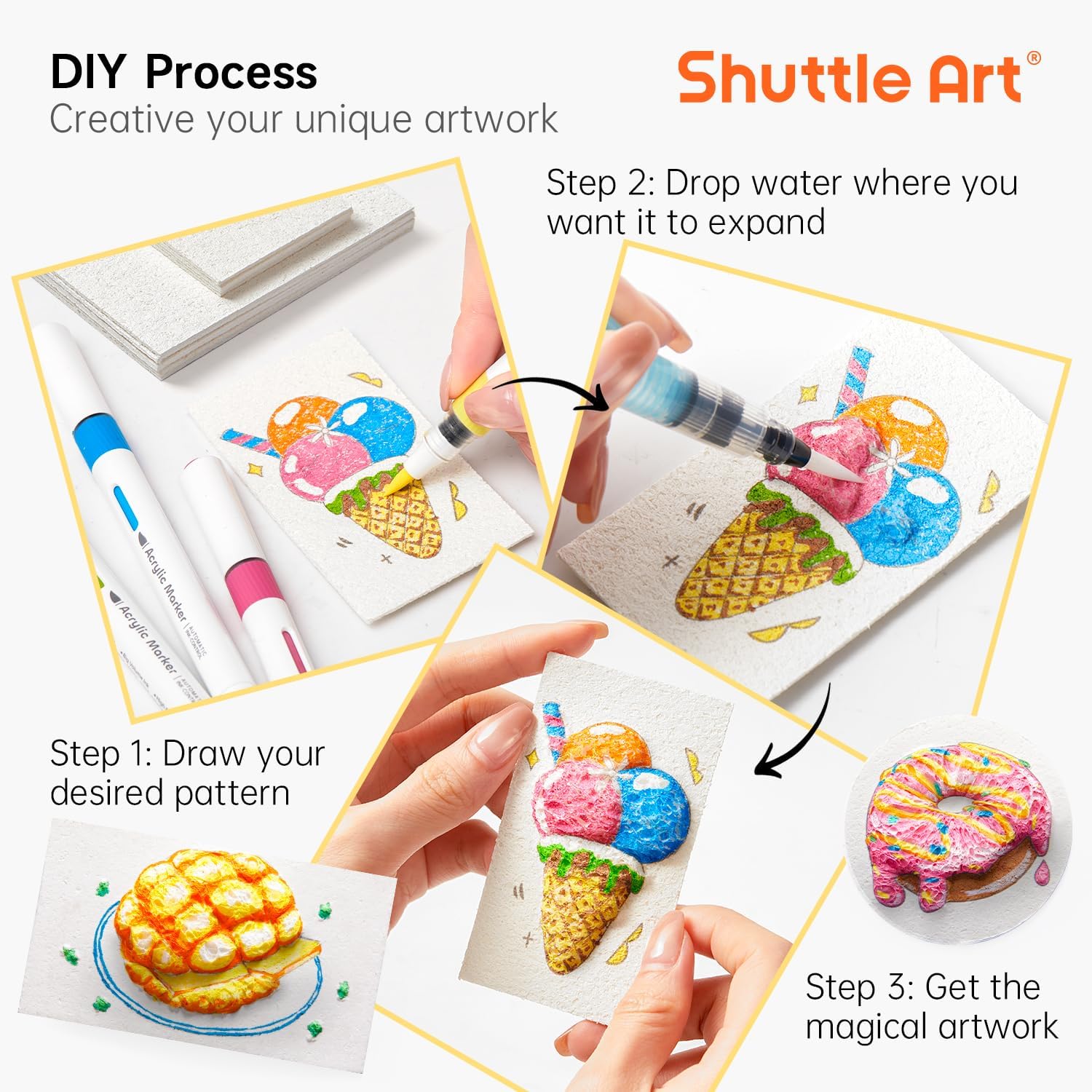 ชุดกระดาษวาดภาพพื้นผิวโฟมนูน 3 - Art Craft Board บทวิจารณ์และราคา
