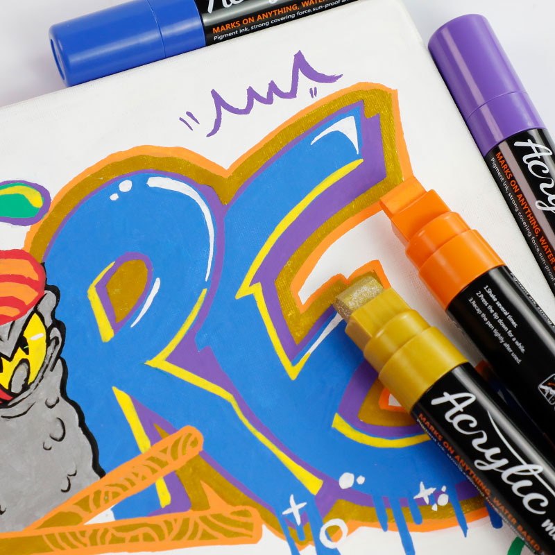 ปากกาเมจิกสีอะคริลิคขนาดใหญ่ 1 - Art Craft Jumbo บทวิจารณ์และราคา