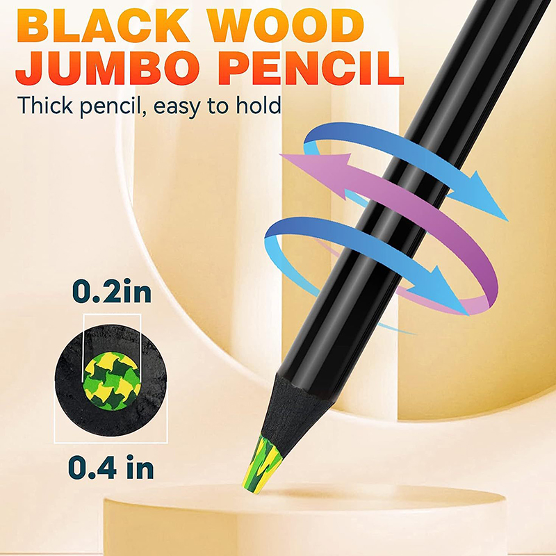 ดินสอหลากสีGradient Rainbowดิน - Art Craft Jumbo บทวิจารณ์และราคา