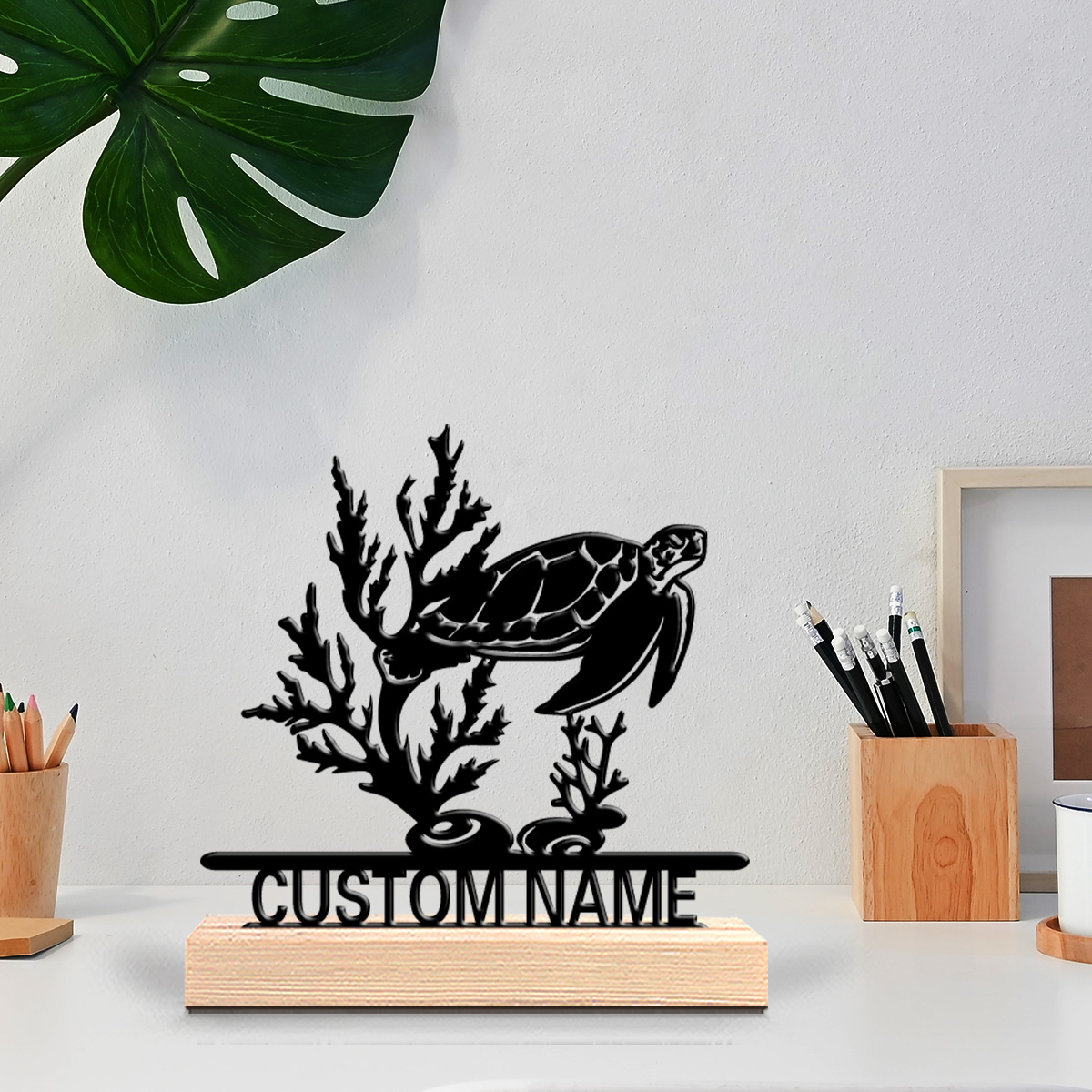 รูปปั้นเต่าทะเลนามธรรม 1 ชิ้น  - Letter S Art Craft บทวิจารณ์และราคา