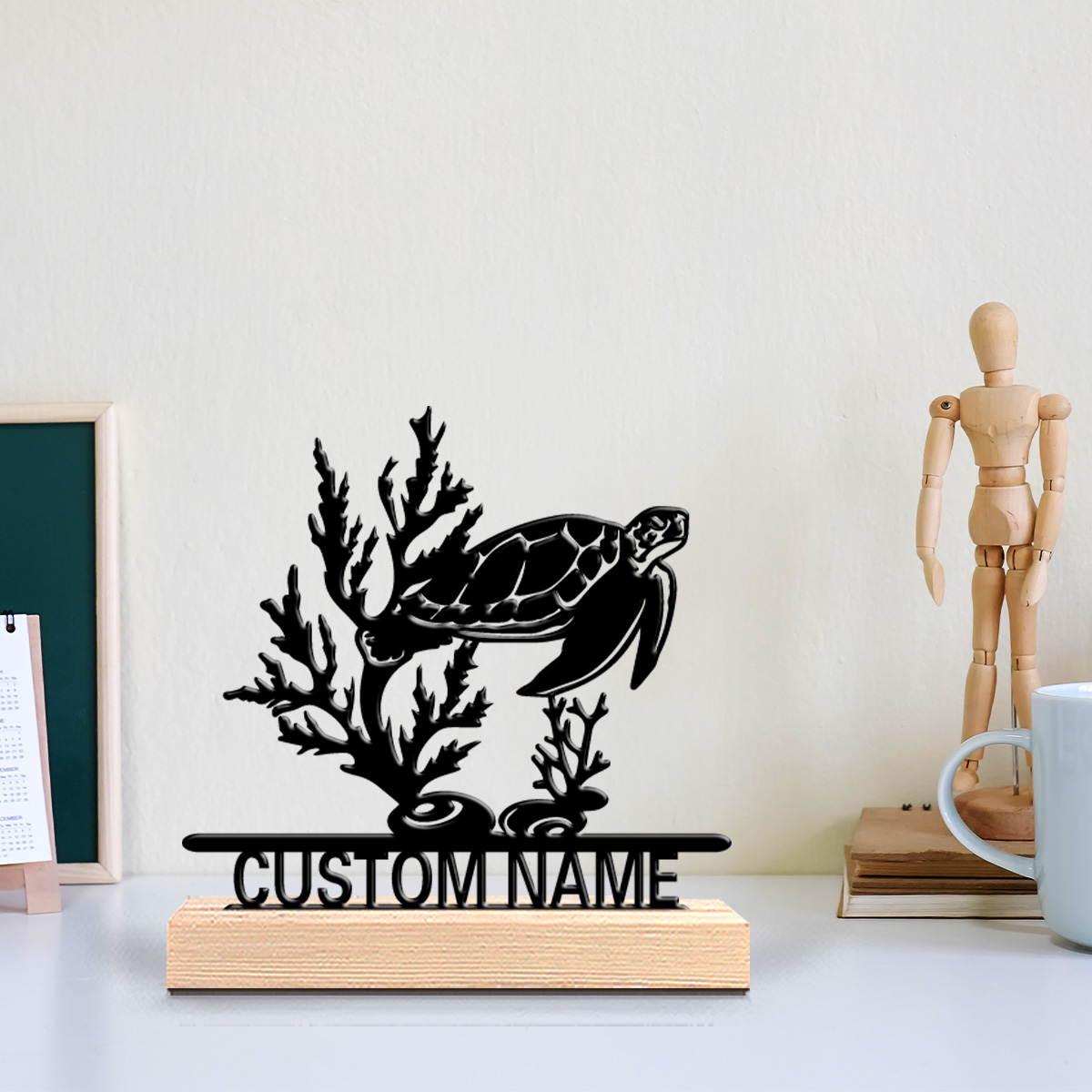 รูปปั้นเต่าทะเลนามธรรม 1 ชิ้น  - Letter S Art Craft บทวิจารณ์และราคา
