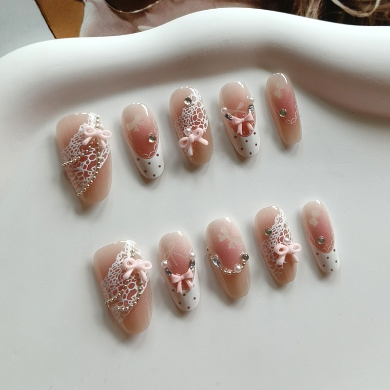 เล็บปลอมแบบกดติด 10 ชิ้น สไตล์ - Art Craft Handmade บทวิจารณ์และราคา