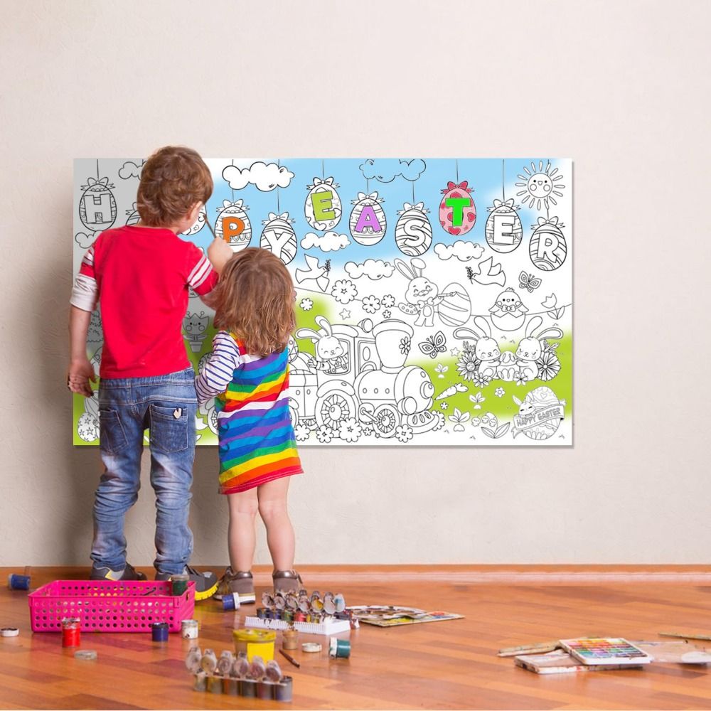 โปสเตอร์ระบายสีขนาดใหญ่ DIY สำ - Art Craft Jumbo บทวิจารณ์และราคา