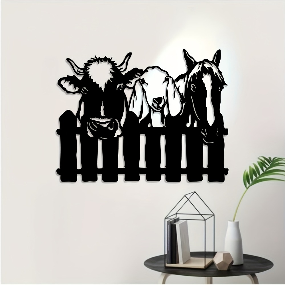 CIFBUY งานศิลปะติดผนังโลหะ รูป - Art Craft Animals บทวิจารณ์และราคา