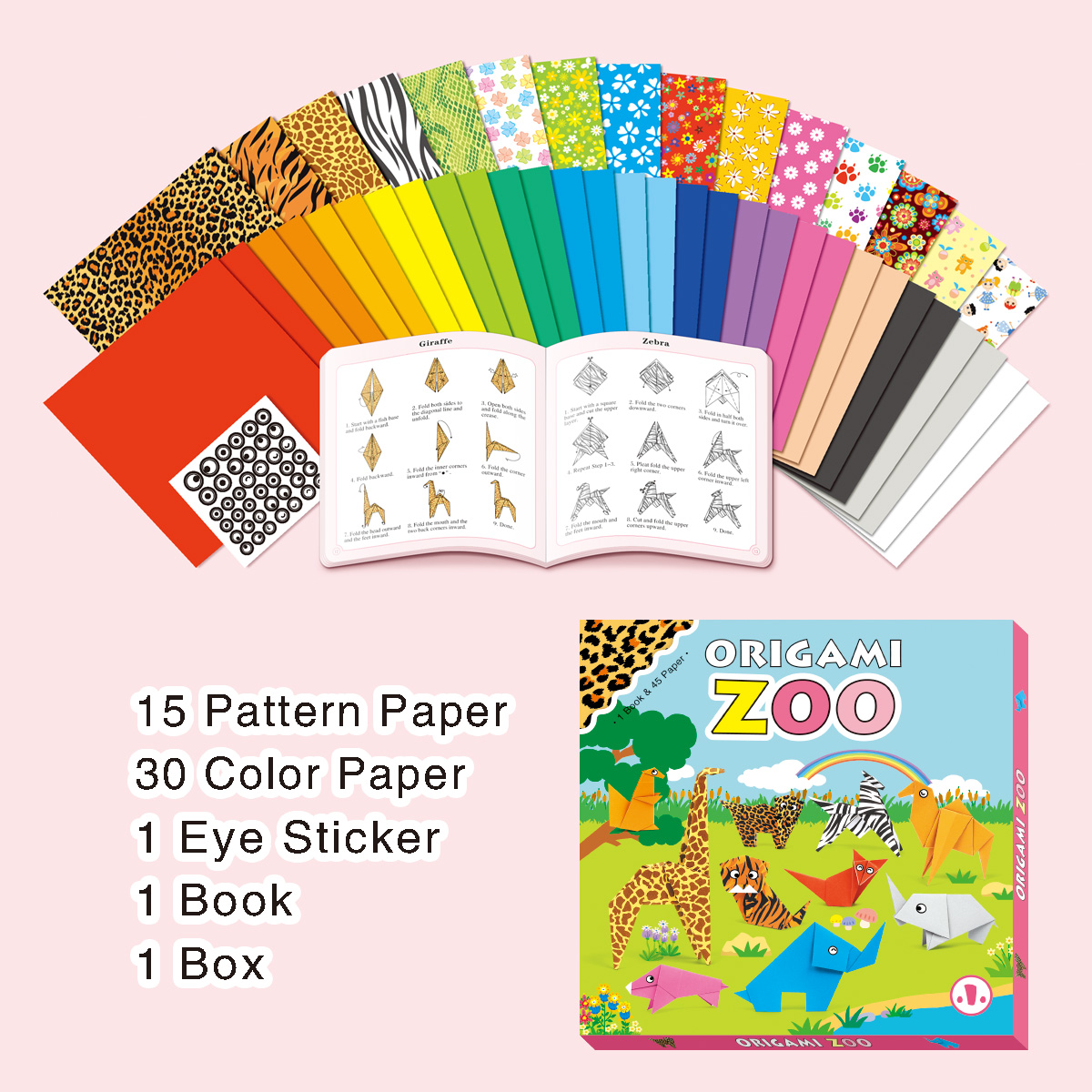 ชุดงานฝีมือพับกระดาษ DIY สวนสั - Art Craft Zoo บทวิจารณ์และราคา