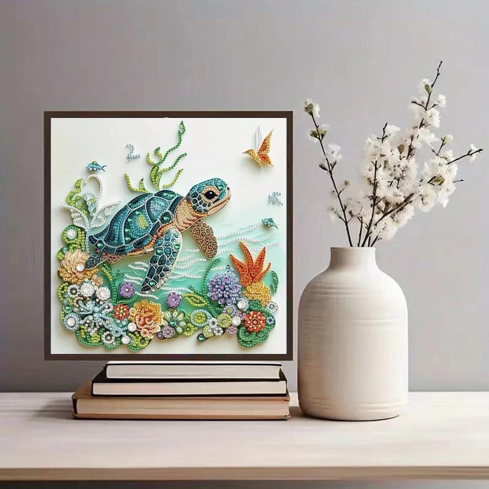 ชุดภาพวาดเพชรรูปเต่าทะเลสำหรับ - Art Craft Animals บทวิจารณ์และราคา
