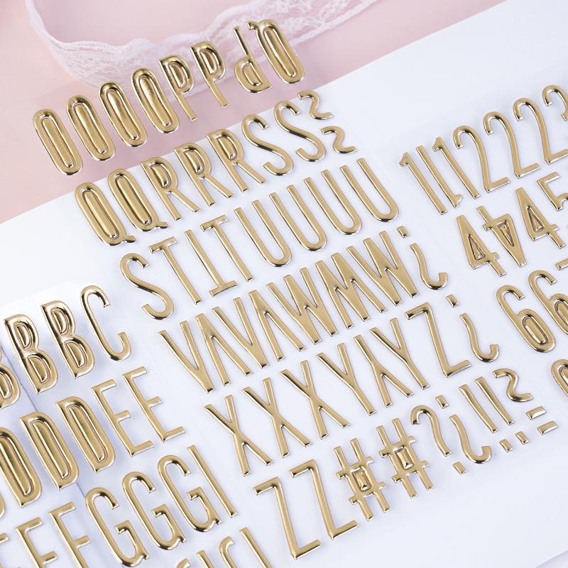 สติกเกอร์ตัวอักษรและตัวเลขสีทอ - Letter S Art Craft บทวิจารณ์และราคา