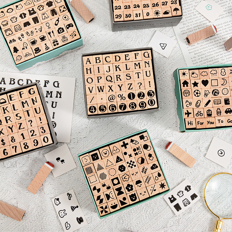 ชุดตรายางไม้ลายน่ารักสำหรับแพล - Rubber Stamp Blank บทวิจารณ์และราคา