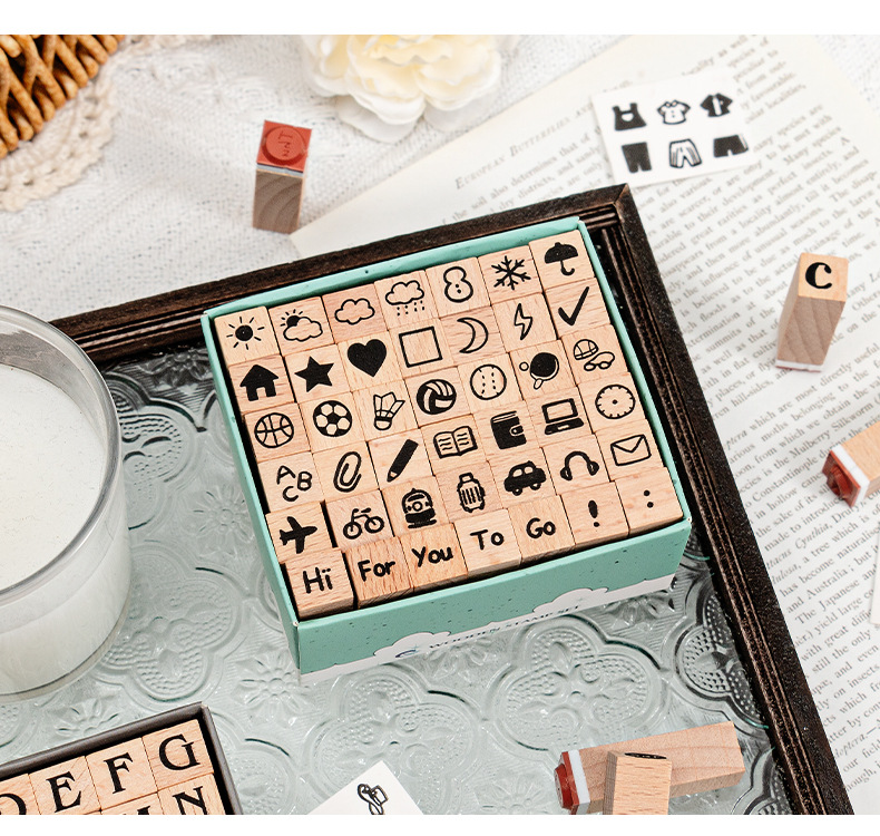 ชุดตรายางไม้ลายน่ารักสำหรับแพล - Rubber Stamp Blank บทวิจารณ์และราคา