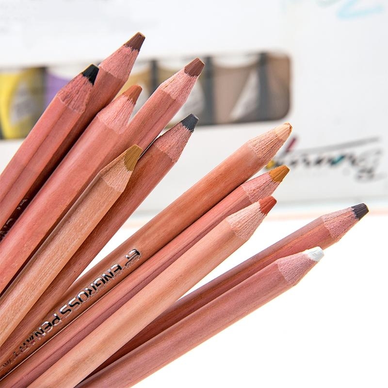 12 ชิ้น ดินสอสีพาสเทลแบบนุ่มระ - Colored Pencil Professional บทวิจารณ์และราคา