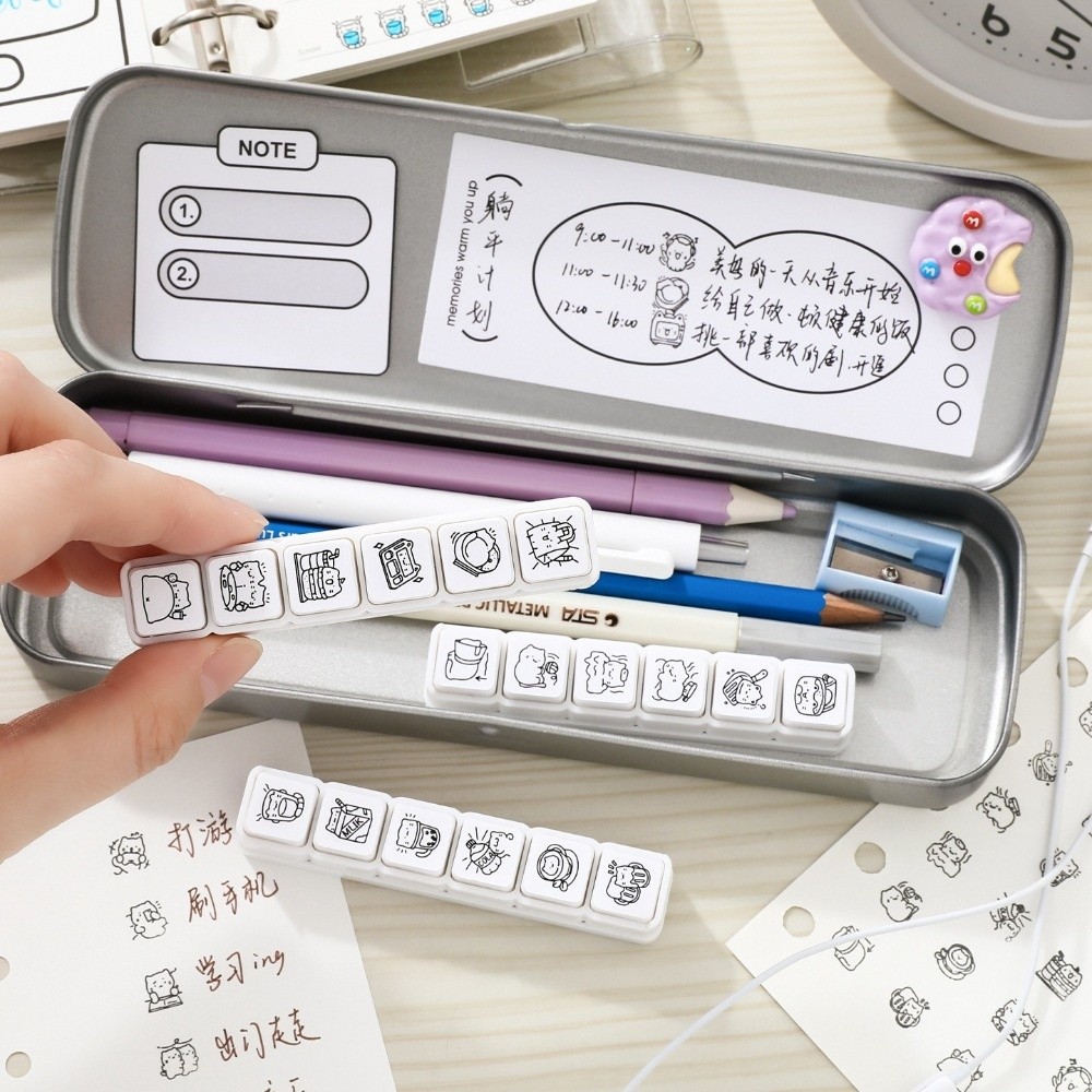 แสตมป์ลายแมวน่ารัก 6 ชิ้น ชุดล - Rubber Stamp Blank บทวิจารณ์และราคา