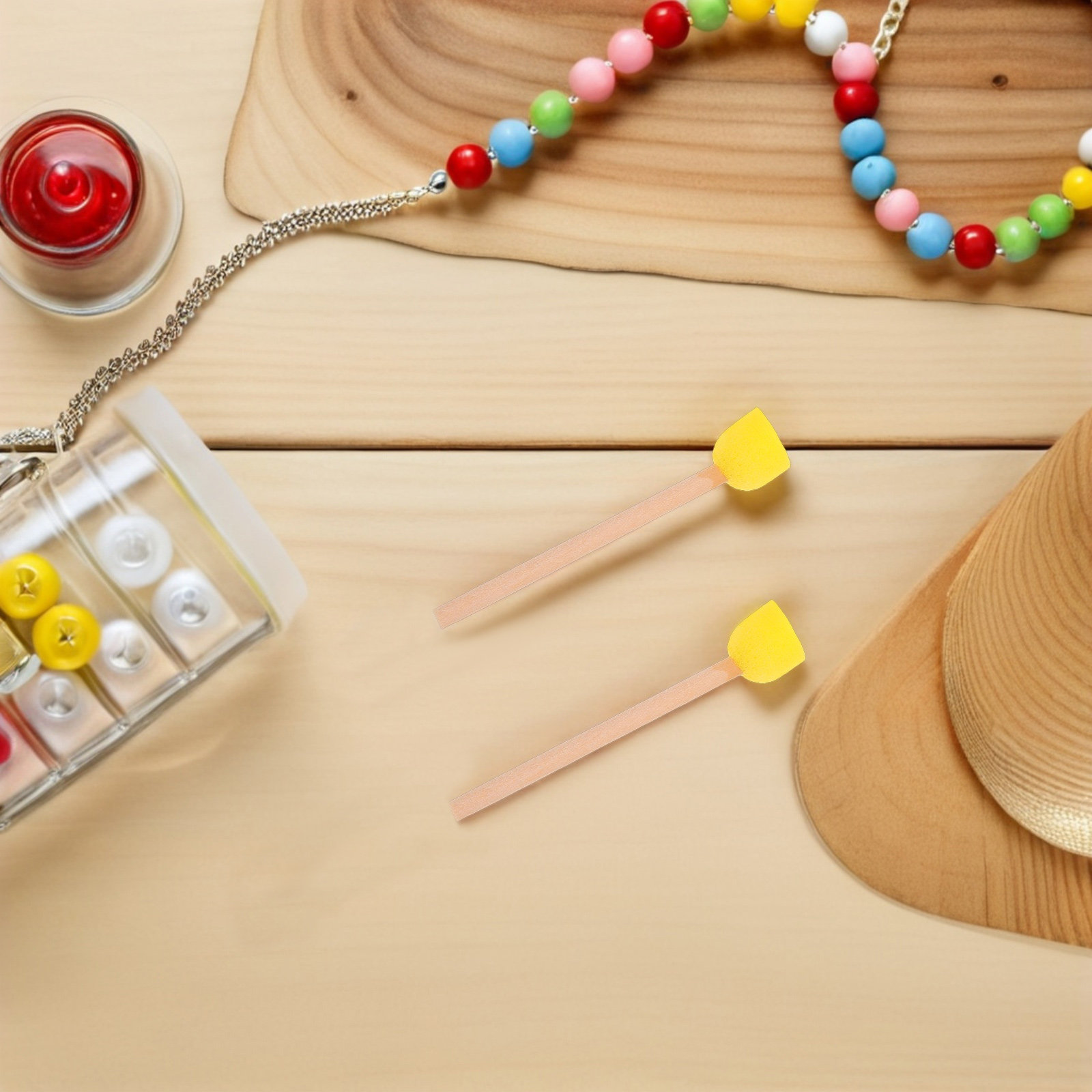 แปรงฟองน้ำทรงกลม 80 ชิ้น ด้ามไ - Art Craft For Preschoolers บทวิจารณ์และราคา