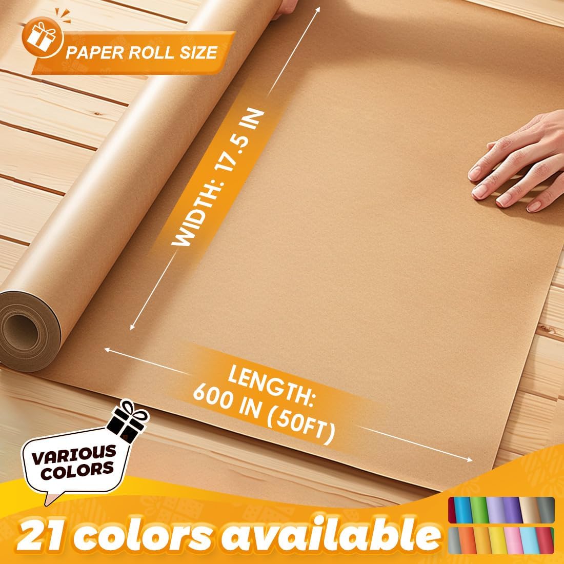 กระดาษคราฟท์ม้วน 17.5 นิ้ว x 5 - Art Craft Board บทวิจารณ์และราคา