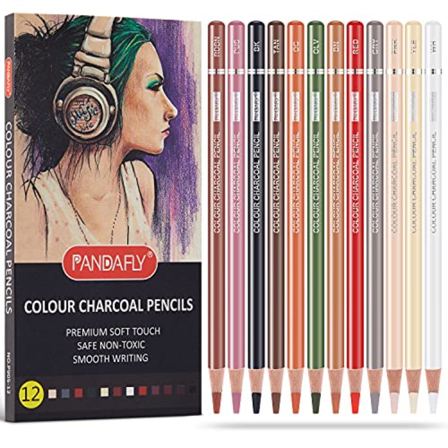 ชุดดินสอสีถ่านสำหรับวาดภาพระดั - Colored Pencil Professional บทวิจารณ์และราคา