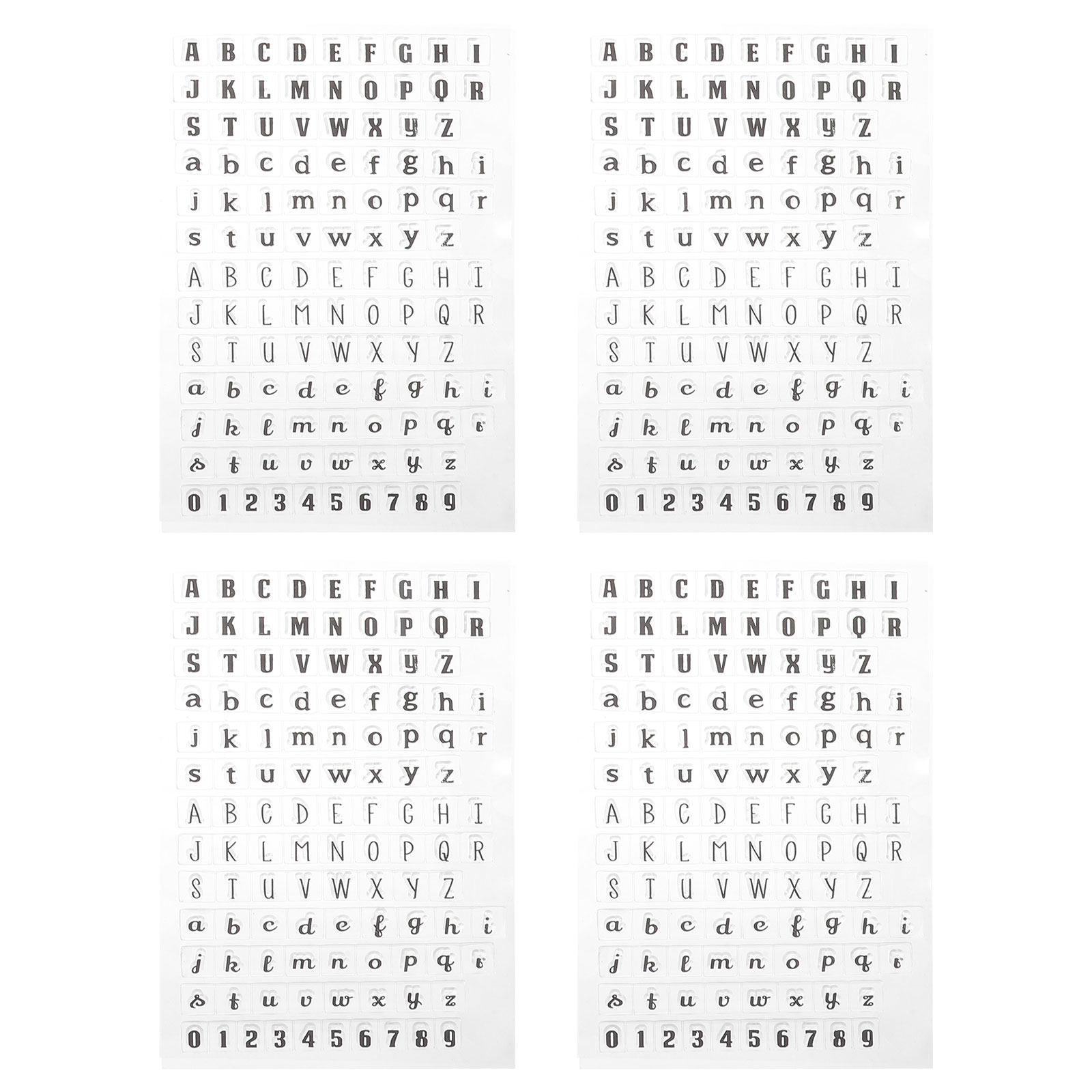 ชุดแสตมป์ซิลิโคนใส 4 ชิ้น สำหร - Letter S Art Craft บทวิจารณ์และราคา