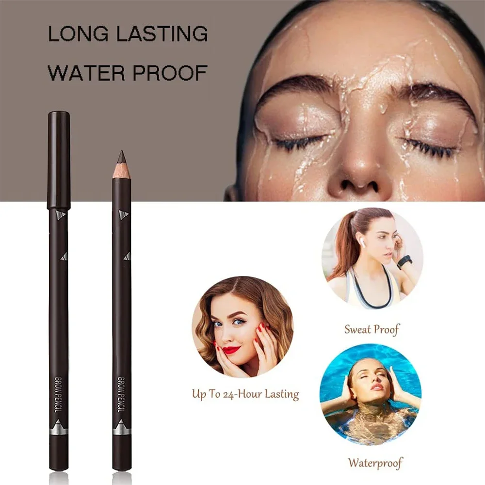 6/12 ชิ้นดินสอเขียนคิ้วกันน้ำม - Colored Pencil Professional บทวิจารณ์และราคา