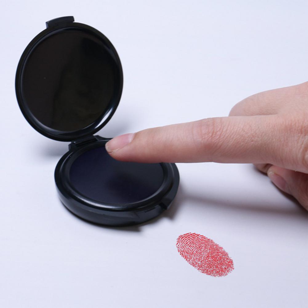 ลายนิ้วมือหมึก Pad ลายนิ้วมือห - Rubber Stamp Blank บทวิจารณ์และราคา