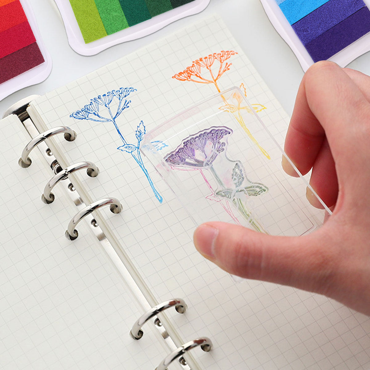 แผ่นหมึกไล่เฉดสี 5 สี ชนิดน้ำ  - Art Craft Easy With Paper บทวิจารณ์และราคา