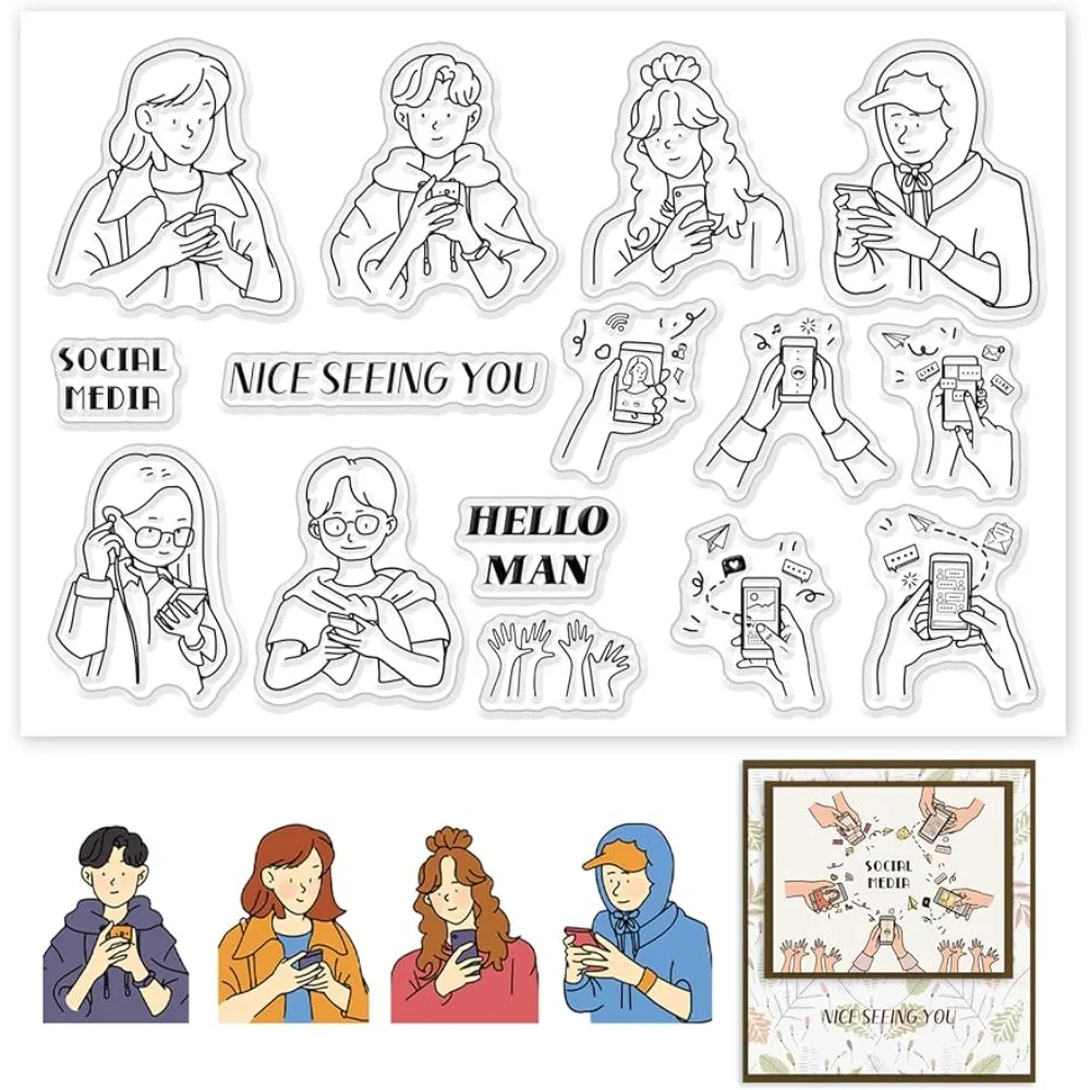 แสตมป์ยางใสธีมโซเชียลมีเดียแสต - Rubber Stamp Blank บทวิจารณ์และราคา