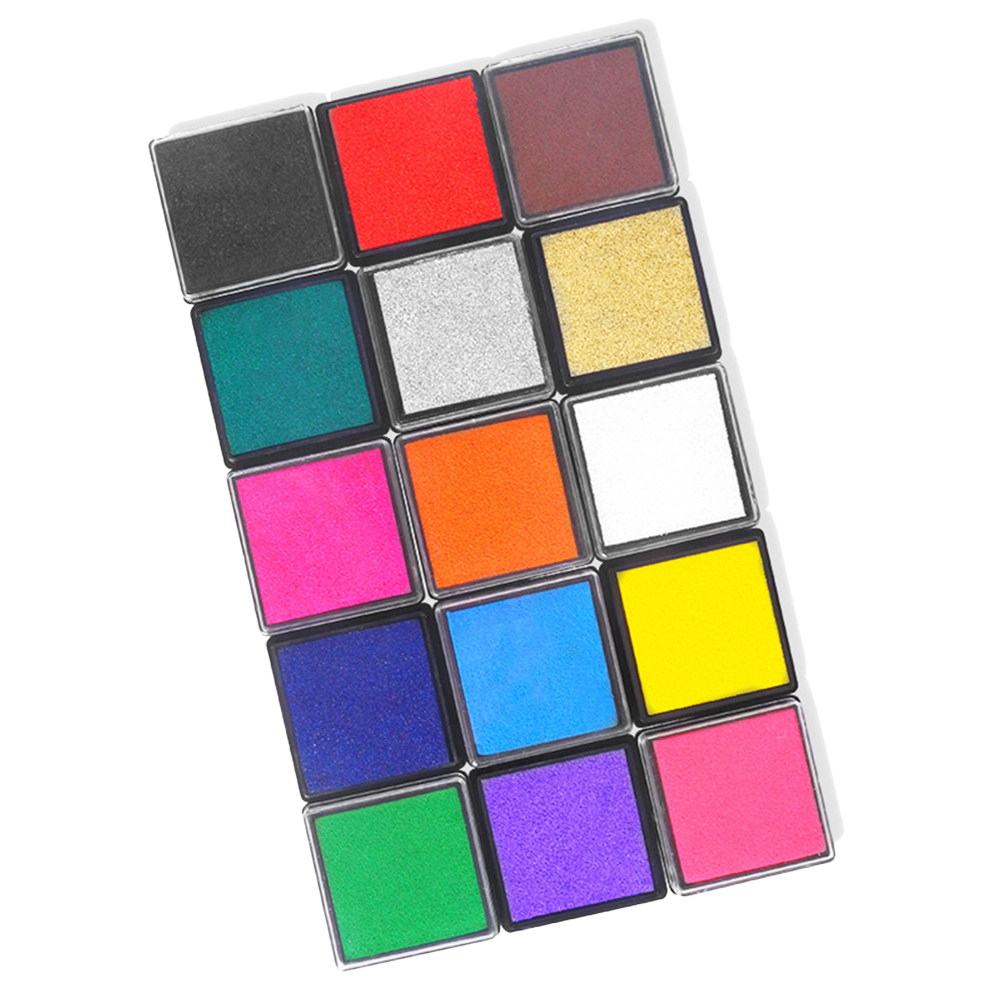 1 ชุด 15 สี - หมึกนิ้วละลายน้ำ - Art Craft Easy With Paper บทวิจารณ์และราคา