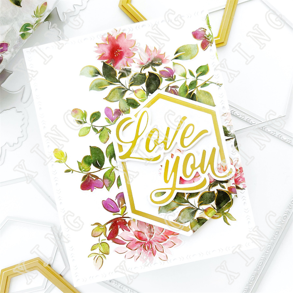 แม่พิมพ์ตัดโลหะลายดอกไม้สีชมพู - Rubber Stamp Blank บทวิจารณ์และราคา
