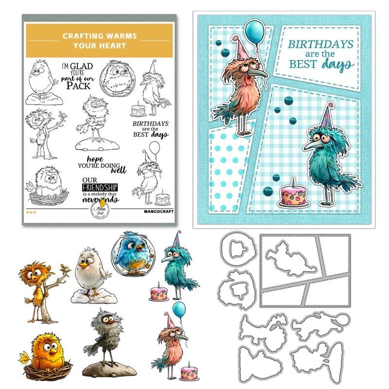แม่พิมพ์ตัดรูปนกเคลื่อนไหวได้ต - Rubber Stamp Blank บทวิจารณ์และราคา