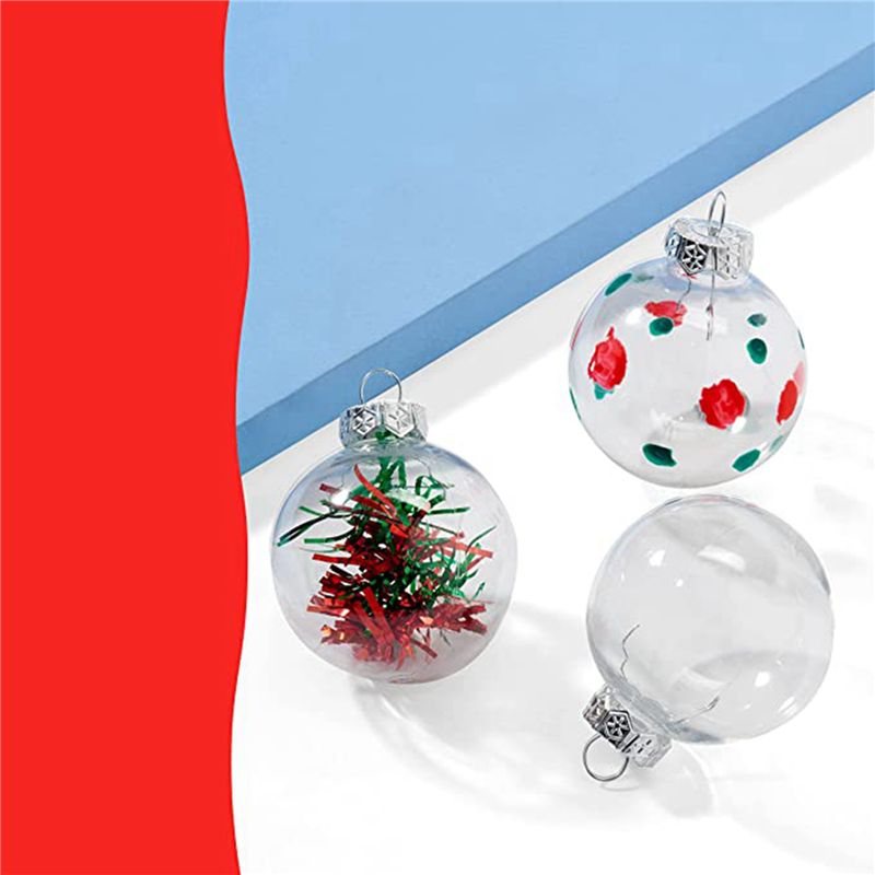 A27F-48PCS ลูกบอลคริสต์มาสพลาส - Art And Craft Xmas Tree บทวิจารณ์และราคา