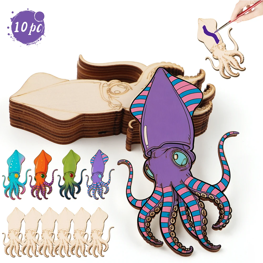 ชุดงานฝีมือไม้รูปปลาหมึกยักษ์  - Art Craft Us บทวิจารณ์และราคา
