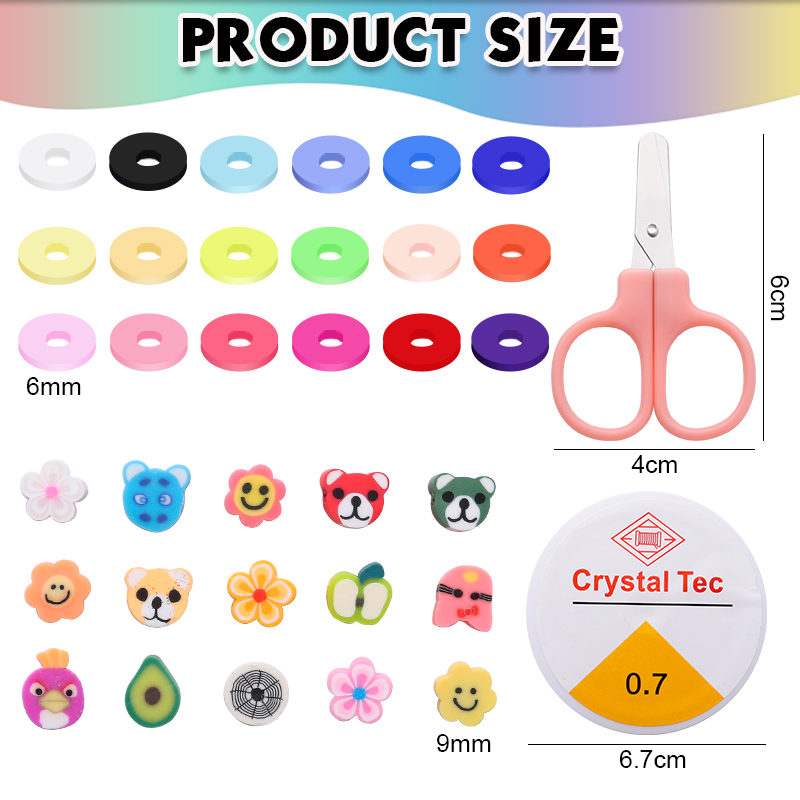 สร้อยข้อมือลูกปัดดินทําชุดเมล็ - Letter S Art Craft บทวิจารณ์และราคา