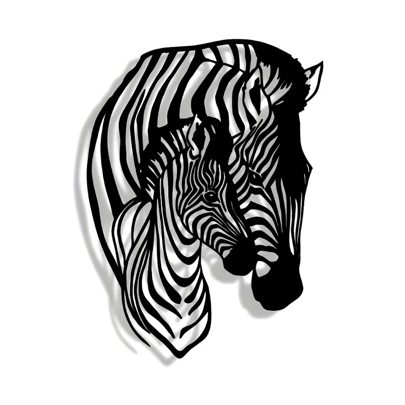 งานศิลปะติดผนังโลหะลายครอบครัว - Art Craft Zebra บทวิจารณ์และราคา