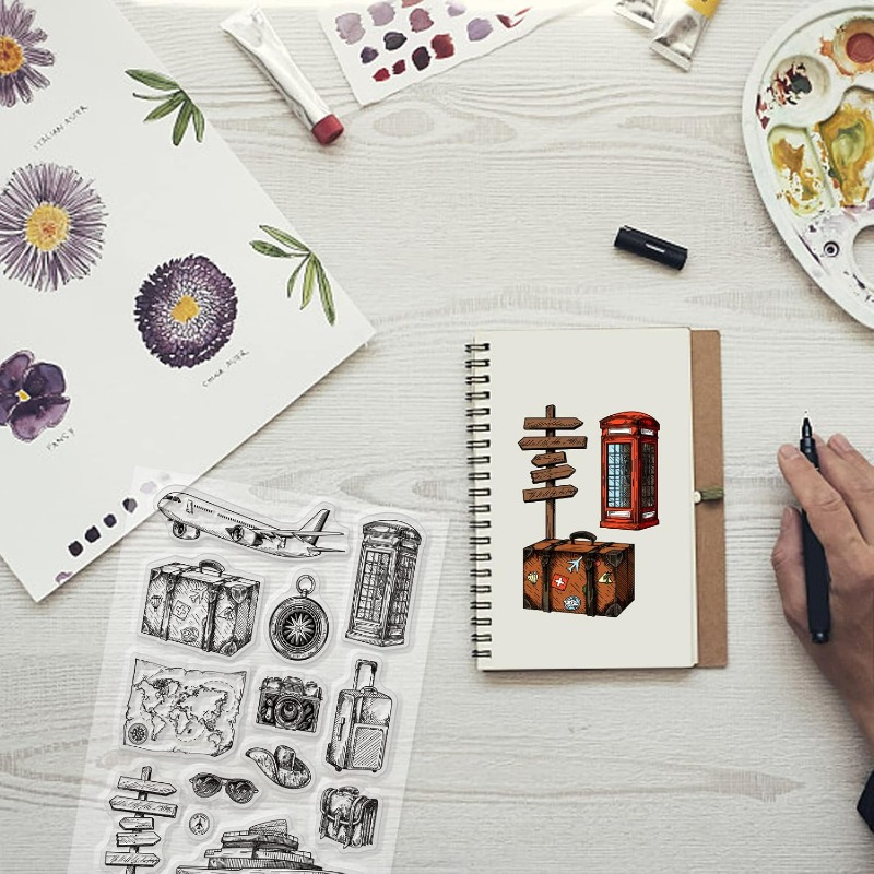 Travel ซิลิโคนล้างแสตมป์เครื่อ - Rubber Stamp Blank บทวิจารณ์และราคา