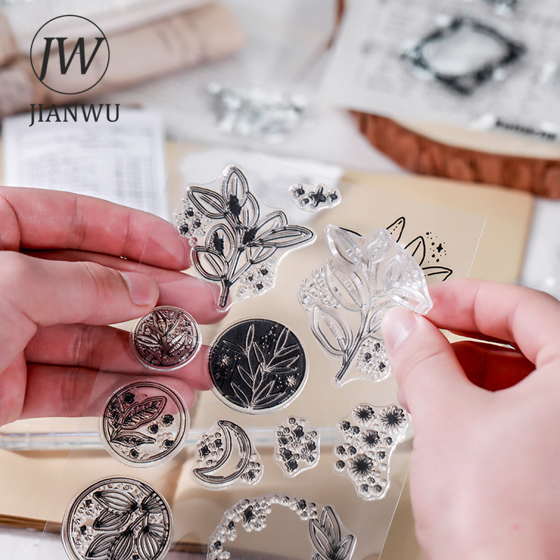 JIANWU Minimalist สีขาวโปร่งใส - Rubber Stamp Blank บทวิจารณ์และราคา