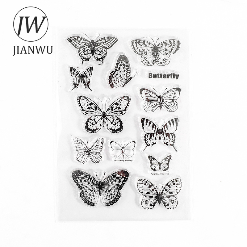 JIANWU Minimalist สีขาวโปร่งใส - Rubber Stamp Blank บทวิจารณ์และราคา