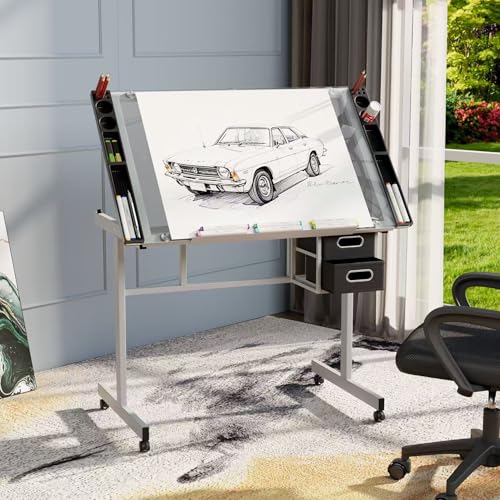 โต๊ะเขียนแบบปรับระดับได้พร้อมท - Art Craft Us บทวิจารณ์และราคา