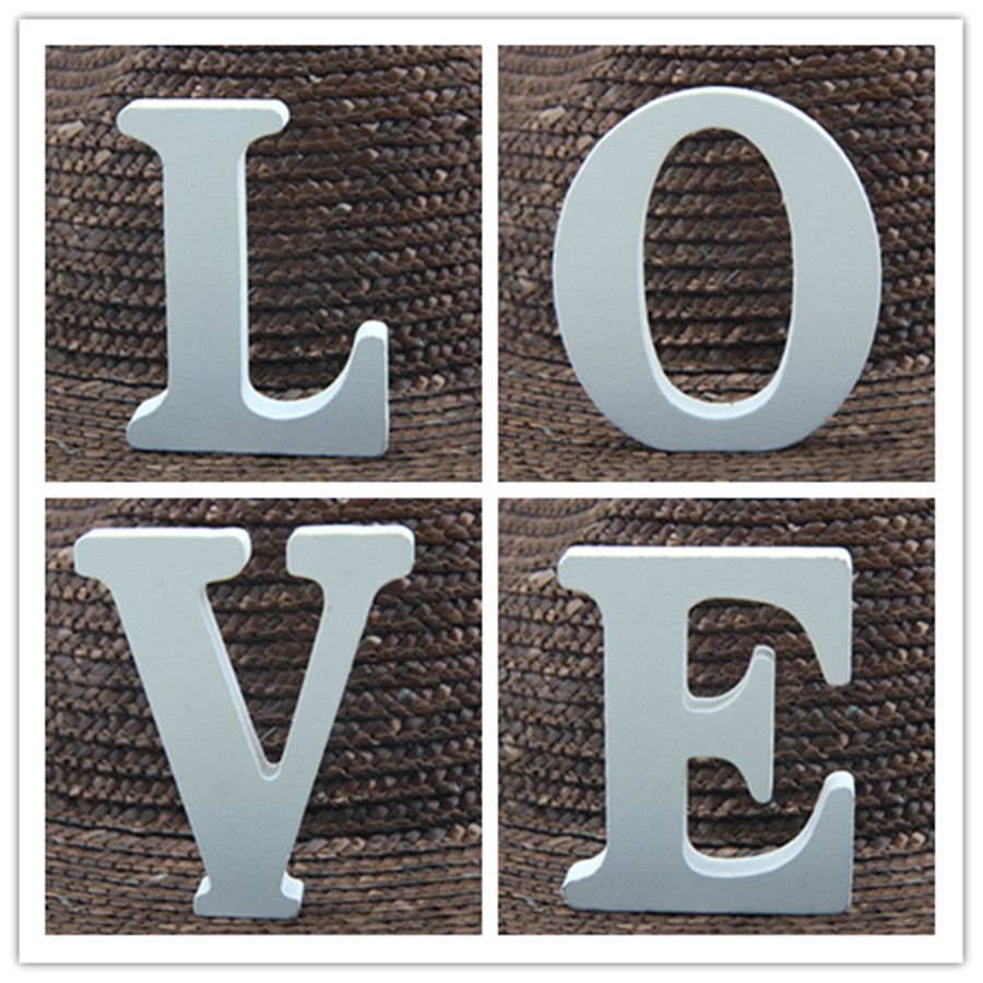 1Pc 8CM สีขาวตัวอักษรไม้ตัวอัก - Letter S Art Craft บทวิจารณ์และราคา