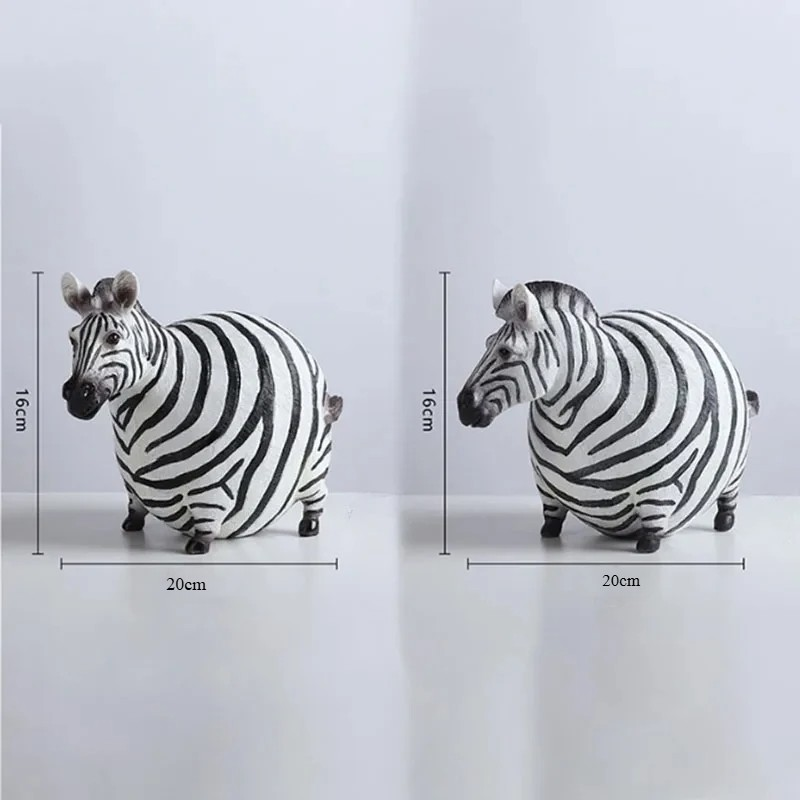 รูปปั้นม้าลายอ้วนน่ารักสไตล์นอ - Art Craft Zebra บทวิจารณ์และราคา